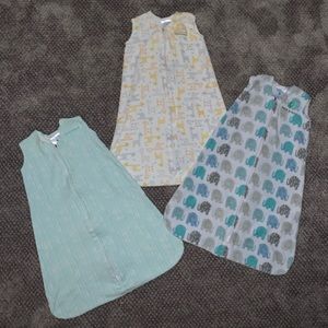 Set of 3 Halo Sleep Sack, Size Small.